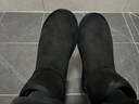 热风男鞋雪地靴冬季新款男士时尚雪地靴加绒加厚保暖经典款短筒靴 01黑色 39 (245mm) （偏大半码） 实拍图