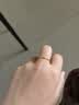 薇笑珠宝18K黄金戒指女士彩金素戒手饰轻奢情人节礼物送女友老婆生日纪念 光面 14号 实拍图