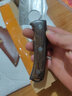 龙虎斩龙泉手工锻打指环小菜刀肉摊剃骨刀锋利去皮分割肉刀杀鱼剖鱼刀 MTG308指环小刀+皮鞘 实拍图