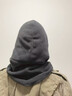 Tuban 防风帽围脖抓绒面罩户外男女冬季保暖加厚防寒脖套头套护脸帽子 【260g超细摇粒绒】灰黑色 实拍图
