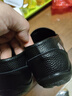 奥康品牌男鞋新品英伦豆豆鞋男真皮软底懒人一脚蹬休闲皮鞋透气 黑色单鞋 42 实拍图