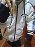 啄木鸟秋冬季外套男装加绒夹克加厚棉衣服青少年学生潮棒球服羽休闲绒服 米白色 M (建议90-110斤) 实拍图