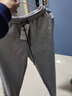 鲁宾克裤子男秋季运动休闲裤男潮流学生宽松束脚裤九分裤抽绳休闲长裤子 917灰色 XL(建议体重125-130斤) 实拍图