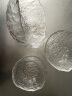 法蘭晶金边沙拉碗甜品碗玻璃盆玻璃碗玻璃碗套装碗具家用日式碗水果盘 透明三件套+6只叉子 实拍图