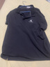Calvin KleinJeans夏季男士商务休闲通勤ck翻领字母印花透气短袖T恤POLO衫 BEH-黑色 2XL （建议190-200斤） 实拍图