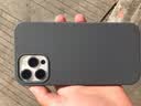 韵宁 适用于苹果17Pro手机壳真液态硅胶iPhone16手机保护套新款纯色黑加仑紫高级感全包防摔简约情侣款 【石墨灰】真液态硅胶*不发黄*不变色 iPhone 16ProMax 实拍图