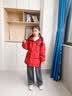 雅鹿亲子装儿童羽绒服男童女童2026新款大童洋气冬季加厚外套亲子冬装 红色 130 cm 实拍图
