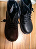 百丽童鞋冬季儿童靴子女童时尚皮靴宝宝保暖加绒马丁靴 黑色35码 实拍图
