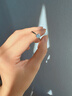 星执白18K金铂钻戒指莫桑钻石扭臂牛头天使皇冠四六爪订结婚礼物七夕 D色50分-直臂四爪18K金钻戒 9号-20号指圈(可联系备注) 实拍图