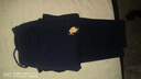 U.S. POLO ASSN.保罗运动休闲裤男加绒保暖冬季宽松直筒跑步长卫裤 藏青平口 XL  实拍图