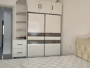 柏麗韋幚【包安装】衣柜卧室家用木质厚实衣橱简易推拉门大衣柜 【两门】120厘米主柜+顶柜+边柜 实拍图