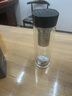膳魔师（THERMOS）双层玻璃杯商务办公高档水杯男士泡茶杯车载水杯茶水分离节日礼物 TCGB-400-BK黑色 实拍图