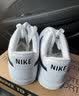 耐克（NIKE）男鞋26秋季新款运动鞋透气轻便耐磨皮面休闲鞋潮流百搭滑板鞋子男  BIG NIKE/黑/白/翠绿 41 (260mm) 实拍图