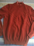 欧莎（OSA）红色套头毛衣2025年新款女秋冬宽松外穿半高领打底衫内搭上衣 大红A L 实拍图