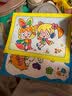 乐福然儿童涂色画DIY颜料水彩画涂鸦画填色儿童手工绘画工广场 男女混30张画+6条颜料+6支画笔 实拍图