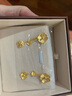 周生生黄金耳钉 花韵系列格桑花足金耳饰  86942E计价 4.53克(含工费160元) 实拍图