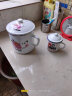 欧丽家注意容量珐琅搪瓷搪瓷杯子大茶缸家用大容量厚怀旧老式铁茶缸子   16cm意境-【很大慎拍】 实拍图