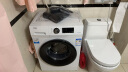 海尔（Haier）7公斤滚筒洗衣机全自动小型家用 变频超薄 节能平稳 除菌螨 迷你29W（珍珠白） 实拍图