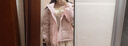 雅鹿蓄热短款羽绒服女2024年新款时尚休闲宽松小个子保暖时尚羽绒外套 粉色 S (155) 【建议90-110斤】 实拍图