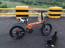 Jeep 吉普(JEEP)山地自行车男女公路车学生折叠减震城市车变速-飞虎 飞虎-20寸-一体轮-活力橙 7速二代升级版（禧玛诺变速） 实拍图