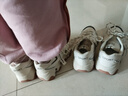 回力真皮摇摇鞋女新款秋季女士运动鞋时尚网面百搭软底老爹鞋网鞋 008-1米色/皮面 38 实拍图