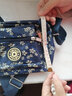 畅印2024新款妈妈包牛津布地摊包女士花布斜挎包中老年休闲单肩女包 四层拉链蓝底白碎花 实拍图