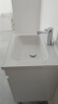 顾家家居（KUKA）浴室柜陶瓷一体盆落地式洗脸手盆柜组合卫生间洗漱台G-06204 60cm|白色|普通镜柜|落地TOP1 实拍图