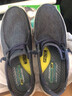 斯凯奇（Skechers）男鞋夏季商务休闲鞋季百搭时尚帆布鞋舒适复古一脚蹬66387 蓝色/BLU 42 实拍图