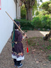 耀王儿童汉服男童夏季古装明制锦衣卫武侠飞鱼服帅气侠客演出服STFY01 飞鱼服红色（双排扣腰带） 130 晒单实拍图