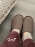 卡帝乐鳄鱼棉拖鞋男冬季居家地板拖保暖棉鞋毛毛拖鞋子男 0626A 咖啡 42-43 实拍图