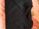 美特斯邦威短袖男女同款T恤2024夏季新款基础简约百搭净针织短袖T恤 影黑 170/M 晒单实拍图