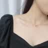 法蔻（farcoko）18k玫瑰彩金锆石项链女莫比乌斯环锁骨链时尚饰品生日礼物送女友 18k金莫比乌斯环项链 -附带证书【免费刻字】 实拍图