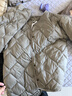 雪中飞轻薄短款羽绒服女小V领鸭绒保暖舒适短外套 卡其色 XL 实拍图