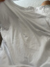 森马（Semir）【基础版型】短袖T恤男纯色打底衫夏季休闲修身纯棉情侣上衣 漂白1000 180/96A/XL 实拍图