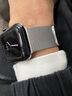 卡伦顿 苹果手表表带apple watch s9表带iwatch s10 se 8钨钢表链不锈钢磁吸Ultra2腕带男女款 米兰尼斯【星光银】钨钢原装定制 苹果手表42/44/45mm表盘适用 实拍图
