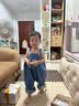优奇女宝宝牛仔背带裤套装裤子婴幼儿可爱超萌女童春秋季外出衣服爬服 背带裤【不含上衣】 90 实拍图