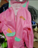 柠檬宝宝儿童卡通雨衣男女童小学雨披斗篷式雨具亲子款带包位收纳袋雨衣 粉色蛋糕 L【建议身高135-150cm】 实拍图