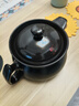 通用陶瓷砂锅盖子单卖耐高温配件家用炖煮汤中药壶瓦罐电炖防烫 黑色【带卡槽】15cm 实拍图