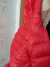 史努比（SNOOPY）儿童羽绒服轻薄款外套男女童春秋冬中小童学生宝宝白鸭绒连帽童装 红色 110cm 实拍图