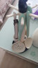拜格（BAYCO）拜格 硅胶厨具套装6件套 锅铲汤勺漏勺饭勺食品夹奶白绿 BC5573 实拍图