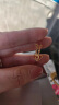 六福珠宝足金一心一意黄金耳环耳饰 计价GMG50012 约2.03克-配硅胶耳塞 实拍图