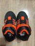 Skechers斯凯奇岚霖系列儿童棉鞋男童冬鞋耐磨大童加绒运动鞋405230L 炭灰色/橘色/CCOR 27.5 实拍图
