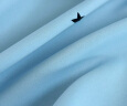 诺罗魔术贴窗帘免打孔简易短帘布纱一体式镂空星星自粘式出租房ins风 天蓝色免打孔(布纱一体） 宽1米*高2米/1片 实拍图