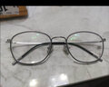 目匠 纯钛近视眼镜男款 防辐射眼镜框男女款全框眼镜架光学镜架 8028 经典黑  免费配镜（1.56非球面片） 实拍图