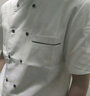 耐典厨师服夏季短袖男女同款面点烘焙蛋糕师工作服 白色短袖 L 实拍图