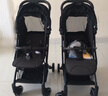 babynest双胞胎婴儿推车可坐可躺可拆分轻便折叠高景观新生儿童双人0-3岁 酷炫黑+酷炫黑[三代] 实拍图