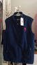 U.S. POLO ASSN.马甲男抓绒摇粒绒春秋立领无袖背心男装外套蓝色XL 实拍图