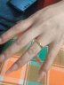 周六福（ZLF）黄金戒指女款足金莫比乌斯环素戒叠戴指环手饰ZERO计价 11号 - 1.4g 实拍图