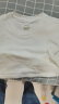 纯白色500g重磅T恤纯棉加厚螺纹领口短袖oversize潮牌三本针半袖 实拍图