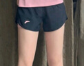 安踏（ANTA）速干运动套装 女夏季防走光训练运动服中考体测跑步瑜伽服两件套 【速干防走光A款】燃冬粉/黑-5 L/女170 实拍图